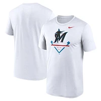 Men's Nike White Miami Marlins Icon Legend Performance T-Shirt