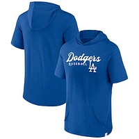 Men's Fanatics Royal Los Angeles Dodgers Offensive Strategy Short Sleeve Pullover Hoodie