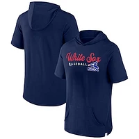 Men's Fanatics Navy Chicago White Sox Offensive Strategy Short Sleeve Pullover Hoodie