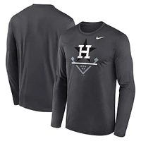 Men's Nike Anthracite Houston Astros Icon Legend Performance Long Sleeve T-Shirt