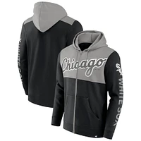 Men's Fanatics Black Chicago White Sox Walk Off Fleece Full-Zip Hoodie