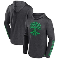 Men's Fanatics Charcoal Austin FC First Period Space-Dye Pullover Hoodie