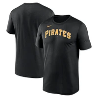 Men's Nike Black Pittsburgh Pirates New Legend Wordmark T-Shirt