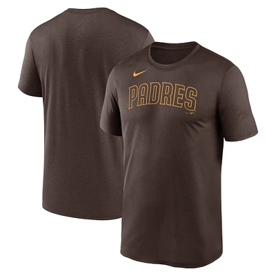 Men's Nike Brown San Diego Padres New Legend Wordmark T-Shirt