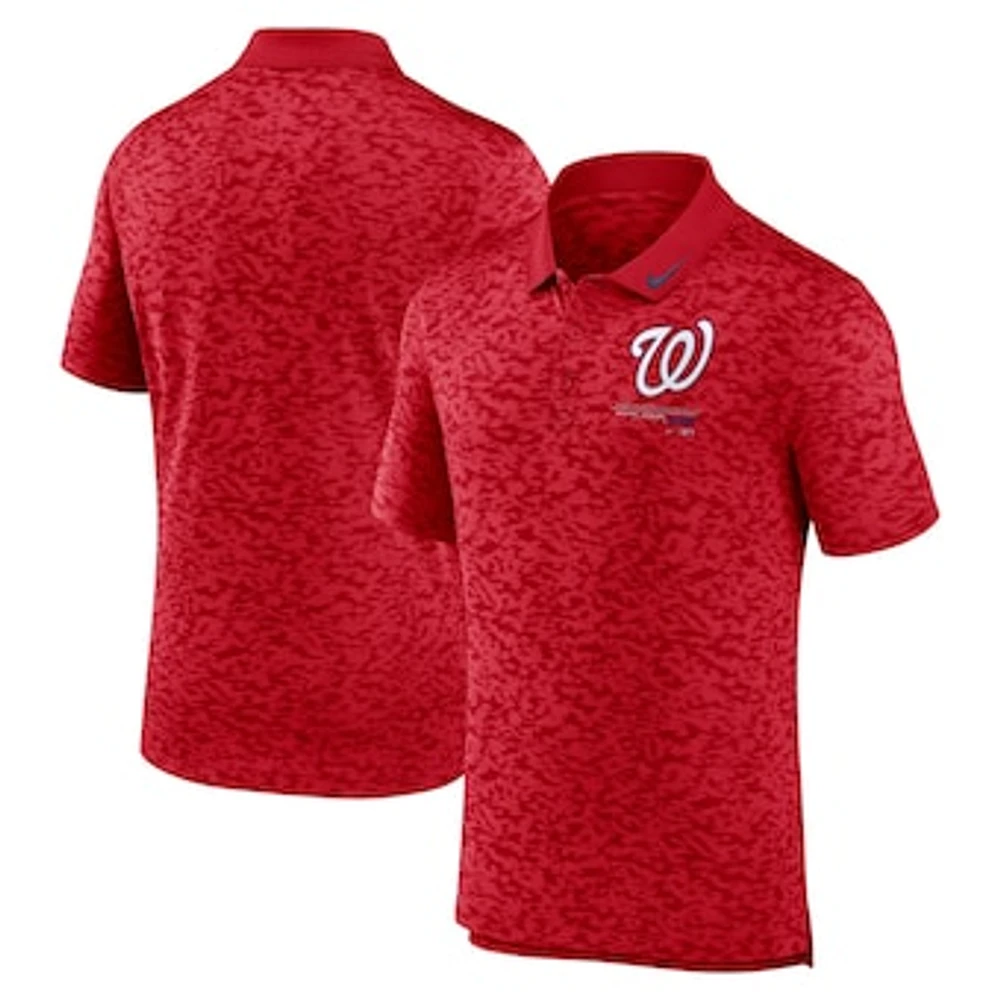 Men's Nike  Red Washington Nationals Next Level Performance Polo