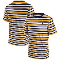 Men's Fanatics Gold LA Galaxy Shot Clock Stripe T-Shirt