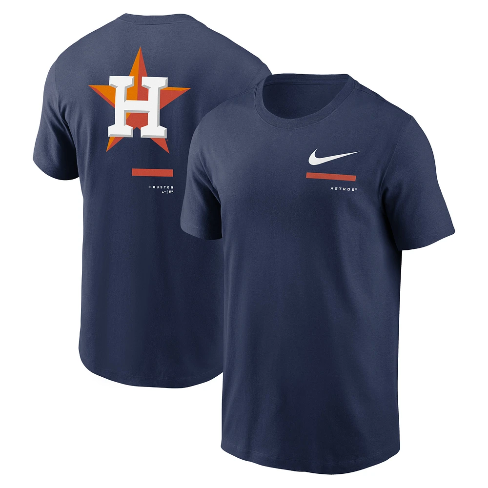 Men's Nike Navy Houston Astros Over the Shoulder T-Shirt