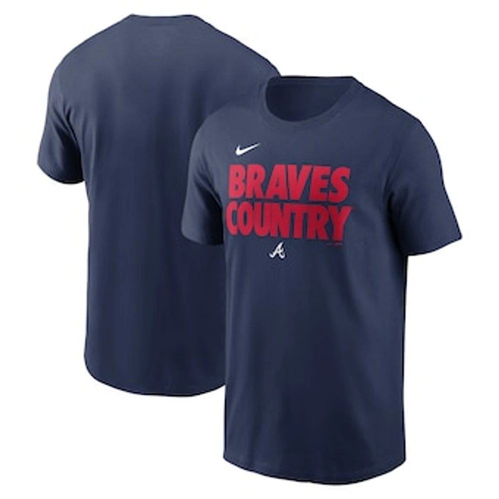 Men's Nike Navy Atlanta Braves Rally Rule T-Shirt