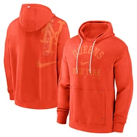 Men's Nike Orange New York Mets Statement Ball Game Pullover Hoodie