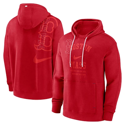 Men's Nike Red Boston Sox Statement Ball Game Pullover Hoodie