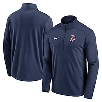 Men's Nike Navy Boston Red Sox Agility Pacer Lightweight Performance Half-Zip Top