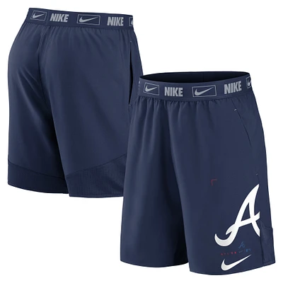 Men's Nike Navy Atlanta Braves Bold Express - Performance Shorts