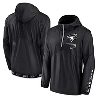 Men's Nike Black Toronto Blue Jays Night Game - Half-Zip Hoodie