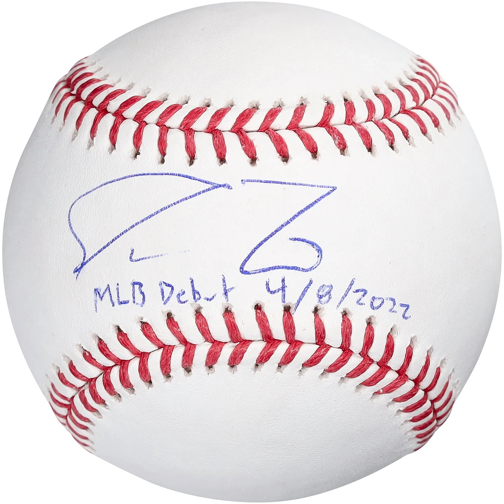 Spencer Torkelson Detroit Tigers Autographed Baseball with "MLB Debut 4-8-22" Inscription