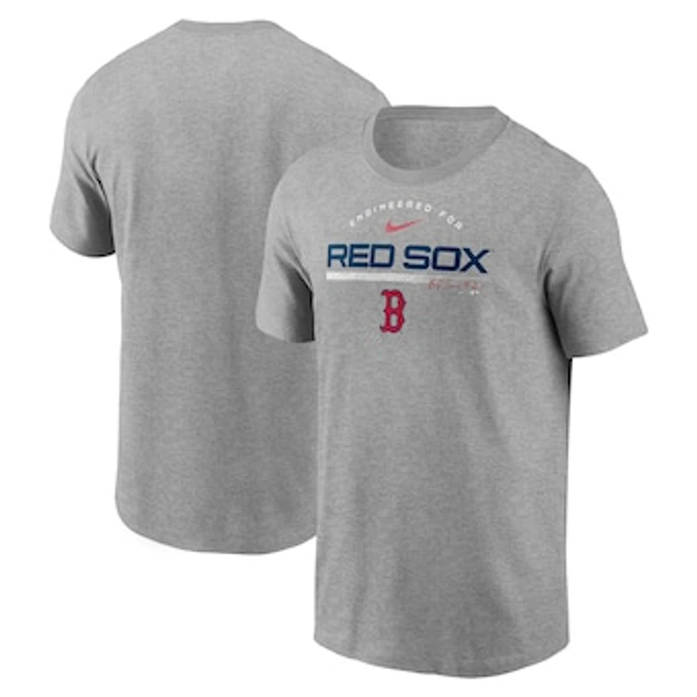 Men's Nike Heather Gray Boston Red Sox Team Engineered Performance T-Shirt