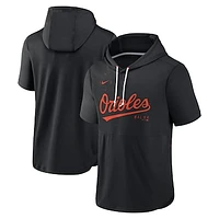 Men's Nike Black Baltimore Orioles Springer Short Sleeve Team Pullover Hoodie