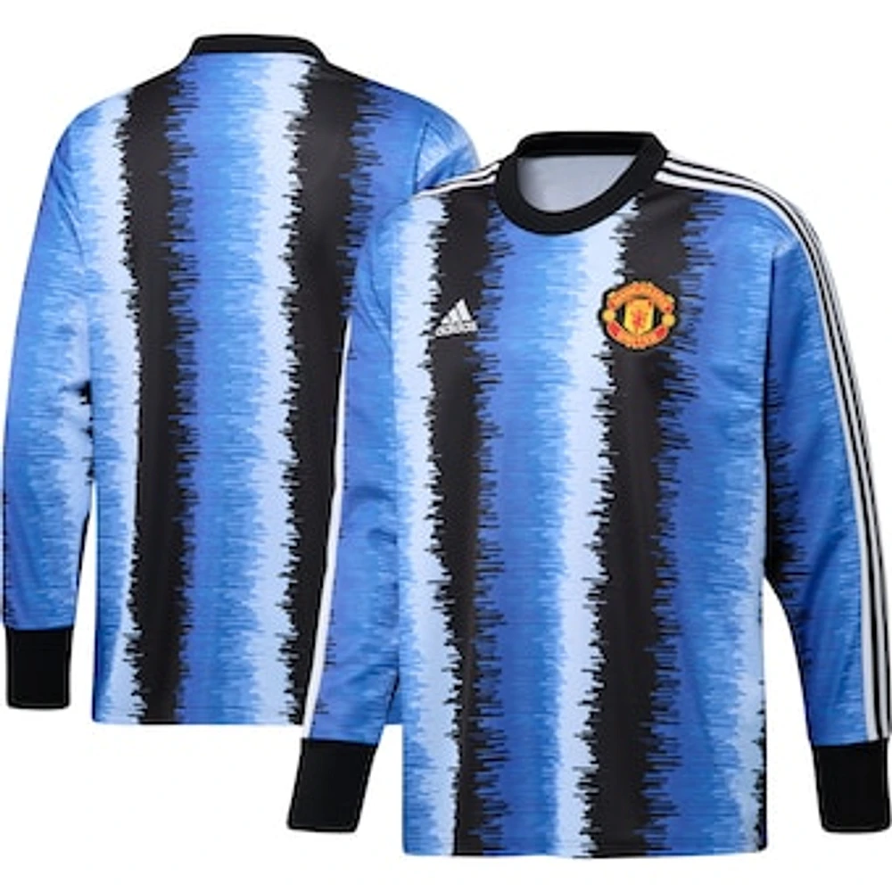 Men's adidas Black Manchester United Authentic Football Icon Goalkeeper Jersey