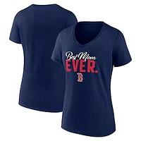 Women's Fanatics Navy Boston Red Sox Mother's Day V-Neck T-Shirt