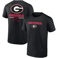 Men's Fanatics Black Georgia Bulldogs Game Day 2-Hit T-Shirt