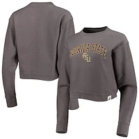 Women's League Collegiate Wear Gray Florida State Seminoles Classic Campus Corded Timber Sweatshirt