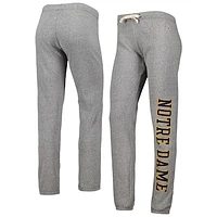 Women's League Collegiate Wear Heather Gray Notre Dame Fighting Irish Victory Springs Tri-Blend Jogger Pants