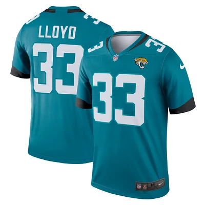 Men's Nike Devin Lloyd Teal Jacksonville Jaguars Team Legend Player Performance Top