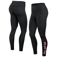 Women's Fanatics Black Boston Red Sox Wordmark Stack Leggings