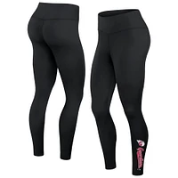 Women's Fanatics Black Cleveland Guardians Wordmark Stack Leggings