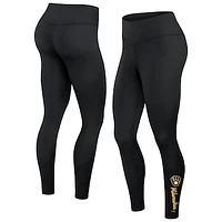 Women's Fanatics Black Milwaukee Brewers Wordmark Stack Leggings