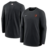 Men's Nike Black Baltimore Orioles Authentic Collection Logo Performance Long Sleeve T-Shirt