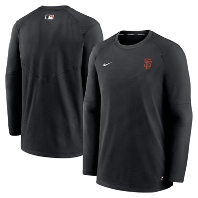 Men's Nike Black San Francisco Giants Authentic Collection Logo Performance Long Sleeve T-Shirt