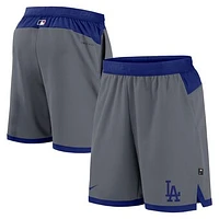 Men's Nike Gray Los Angeles Dodgers Authentic Collection Flex Vent Performance Shorts