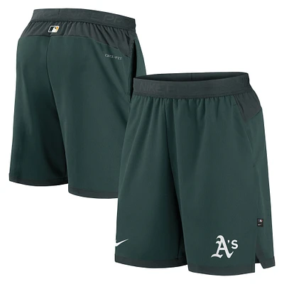 Men's Nike Green Oakland Athletics Authentic Collection Flex Vent Performance Shorts