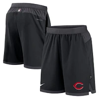 Men's Nike Black Cincinnati Reds Authentic Collection Flex Vent Performance Shorts