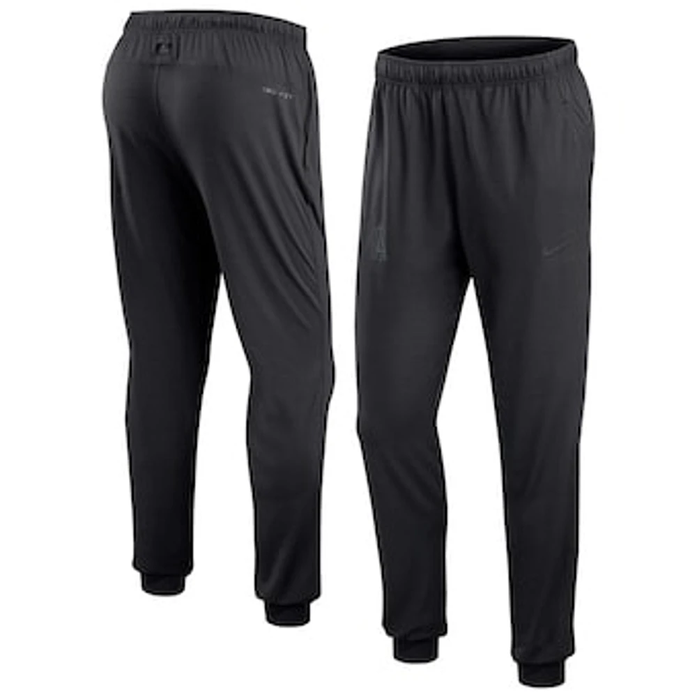 Men's Nike Black Los Angeles Angels Authentic Collection Travel Performance Pants