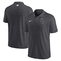 Men's Nike Heather Charcoal Chicago White Sox Authentic Collection Victory Striped Performance Polo