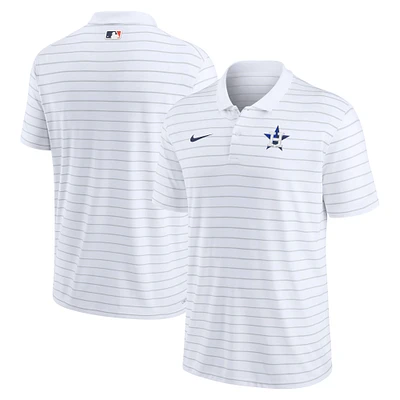 Men's Nike White Houston Astros Authentic Collection Victory Striped Performance Polo