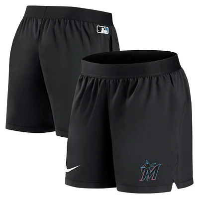 Women's Nike Black Miami Marlins Authentic Collection Team Performance Shorts