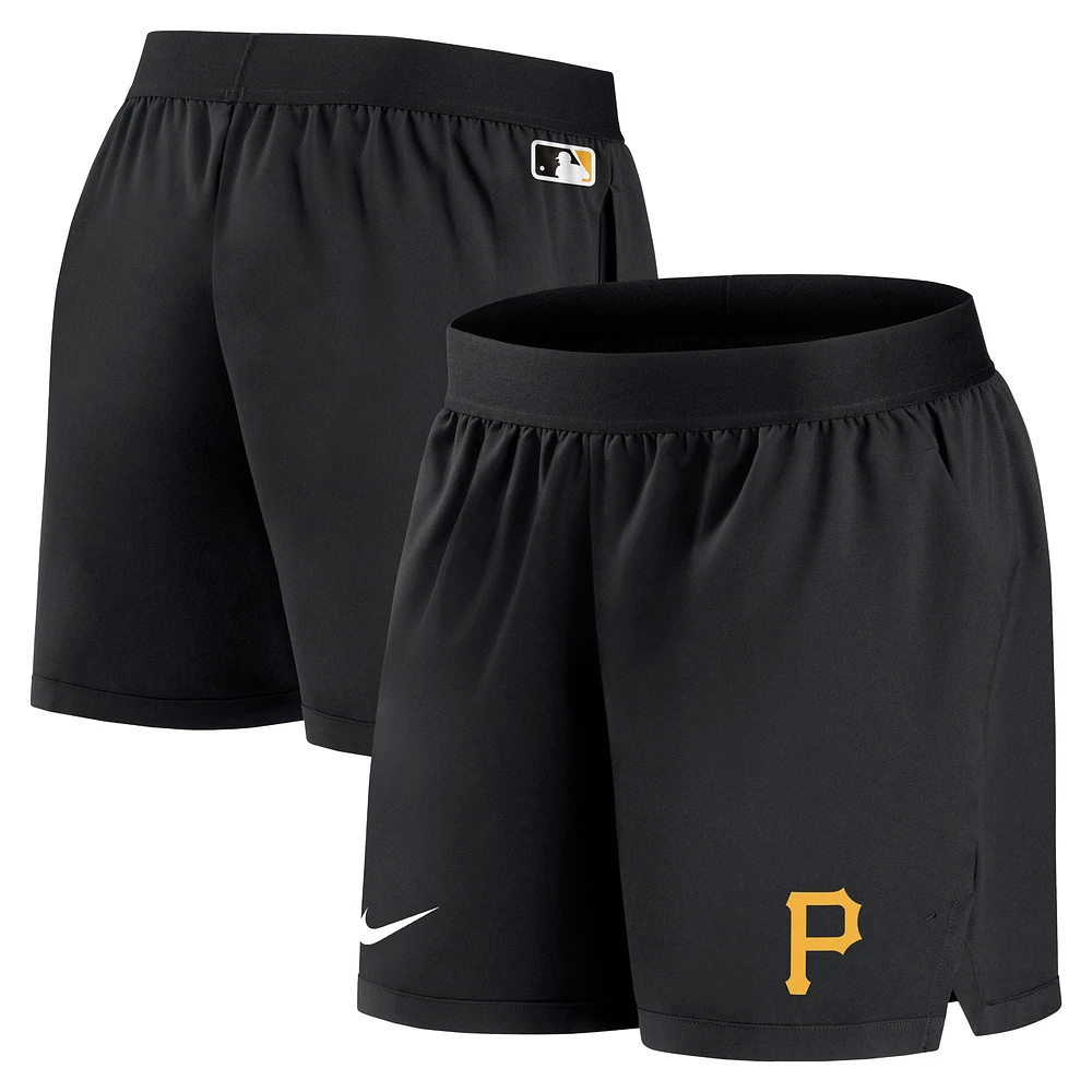 Women's Nike Black Pittsburgh Pirates Authentic Collection Team Performance Shorts