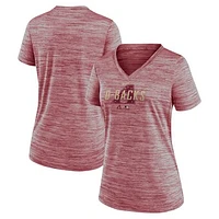 Women's Nike Red Arizona Diamondbacks Authentic Collection Velocity Practice Performance V-Neck T-Shirt