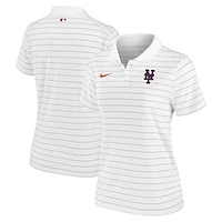 Women's Nike White New York Mets Authentic Collection Victory Performance Polo