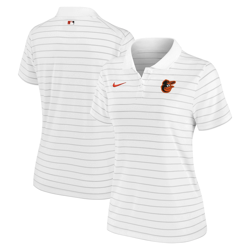 Women's Nike White Baltimore Orioles Authentic Collection Victory Performance Polo