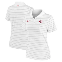 Women's Nike White Minnesota Twins Authentic Collection Victory Performance Polo