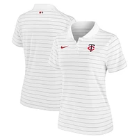 Women's Nike White Minnesota Twins Authentic Collection Victory Performance Polo