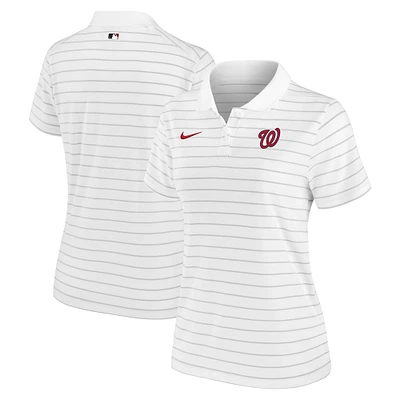 Women's Nike White Washington Nationals Authentic Collection Victory Performance Polo