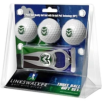 Colorado State Rams 3-Pack Golf Ball Gift Set with Hat Trick Divot Tool