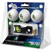 Baylor Bears 3-Pack Golf Ball Gift Set with Spring Action Divot Tool
