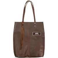 Brown UAH Chargers Logo Plate Mee Canyon Tote