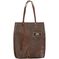 Brown UAH Chargers Logo Plate Mee Canyon Tote