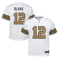 Youth Nike Chris Olave White New Orleans Saints Alternate Game Jersey